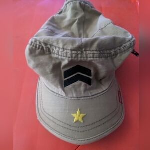Vintage Military Cap w/Side Pocket